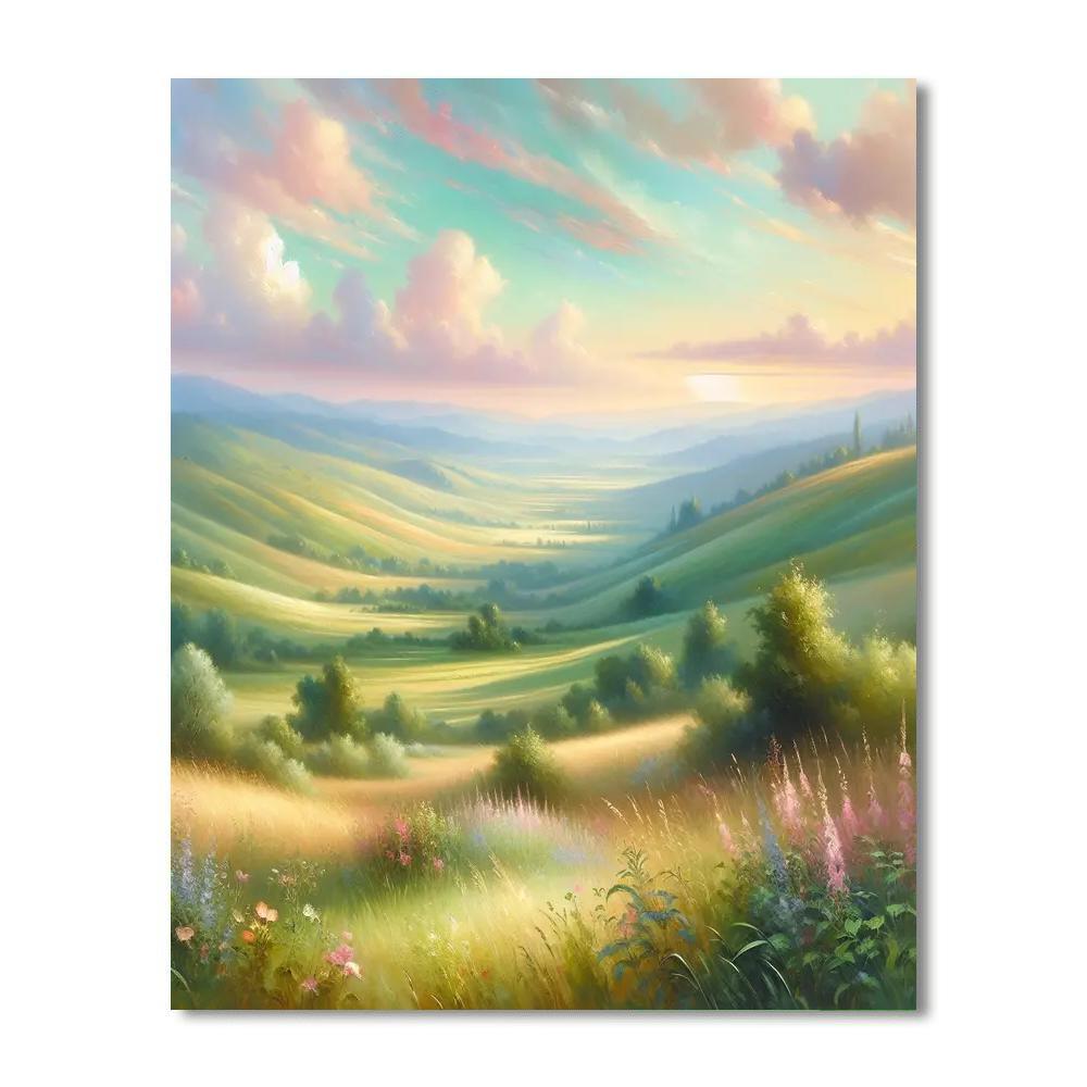 Pastel Summer Reverie DIY Paint By Numbers