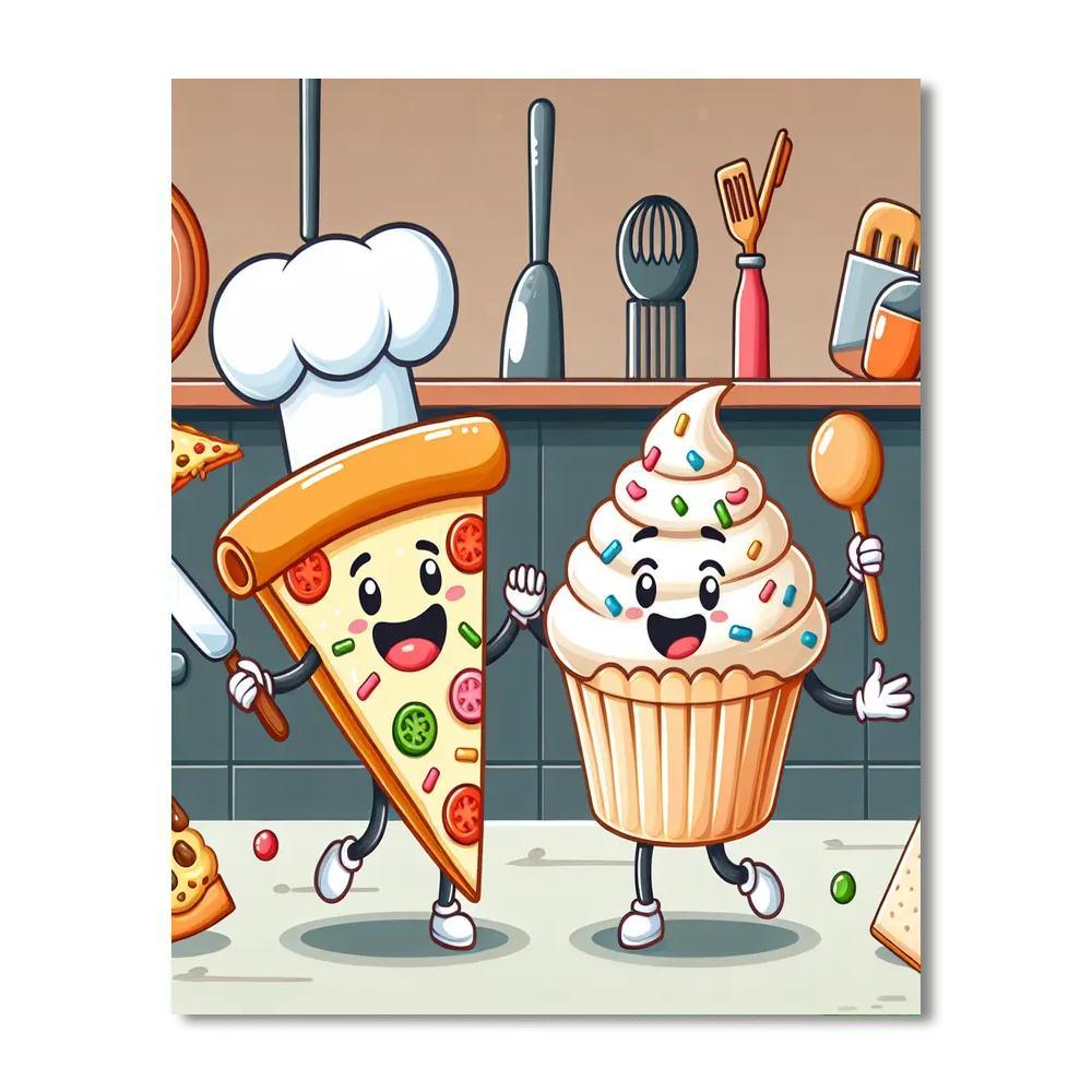 Fantastic Food Fiesta Painting Number Kit