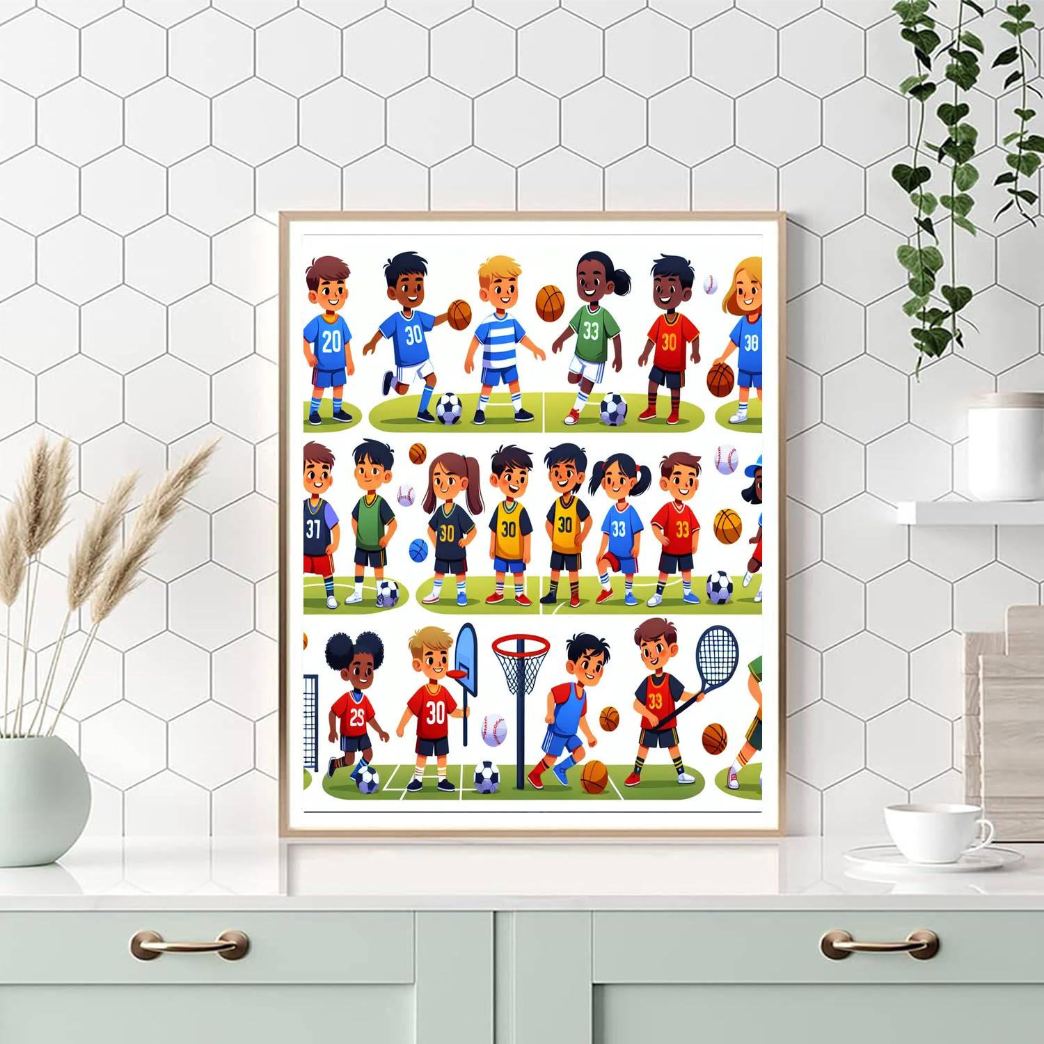 Sports Team Spirit Paint By Numbers Kits