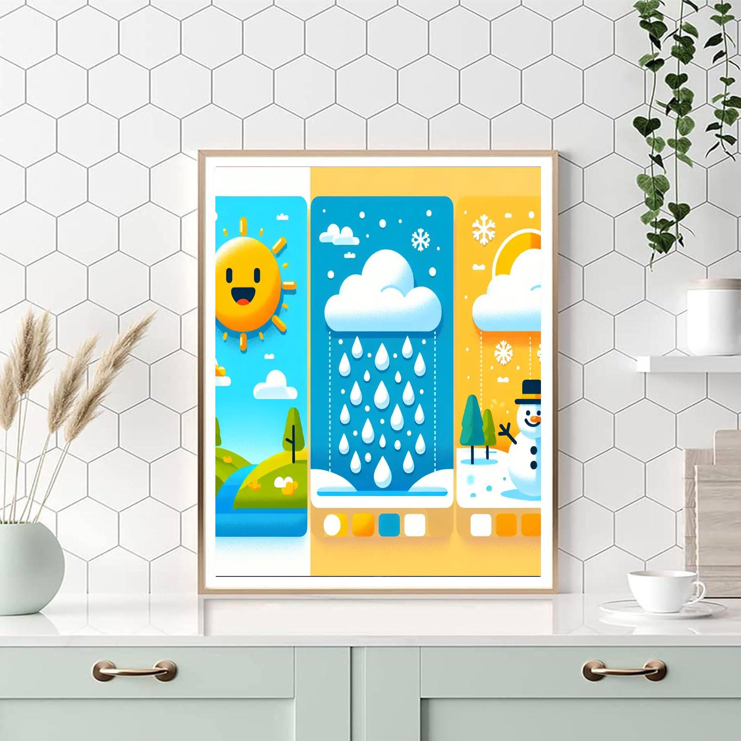 Creative Weather Wonders Paint By Numbers Art