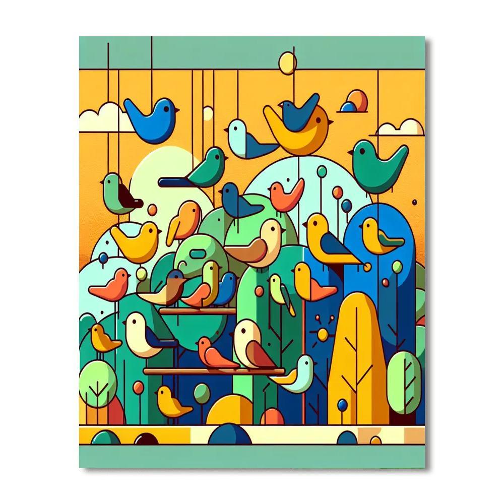 Brilliant Bird Bonanza Numbered Painting Kits