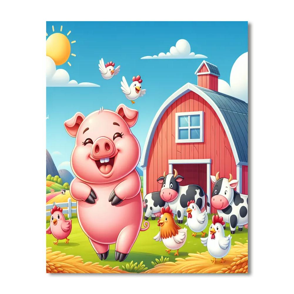 Artful Farm Fun Number Painting