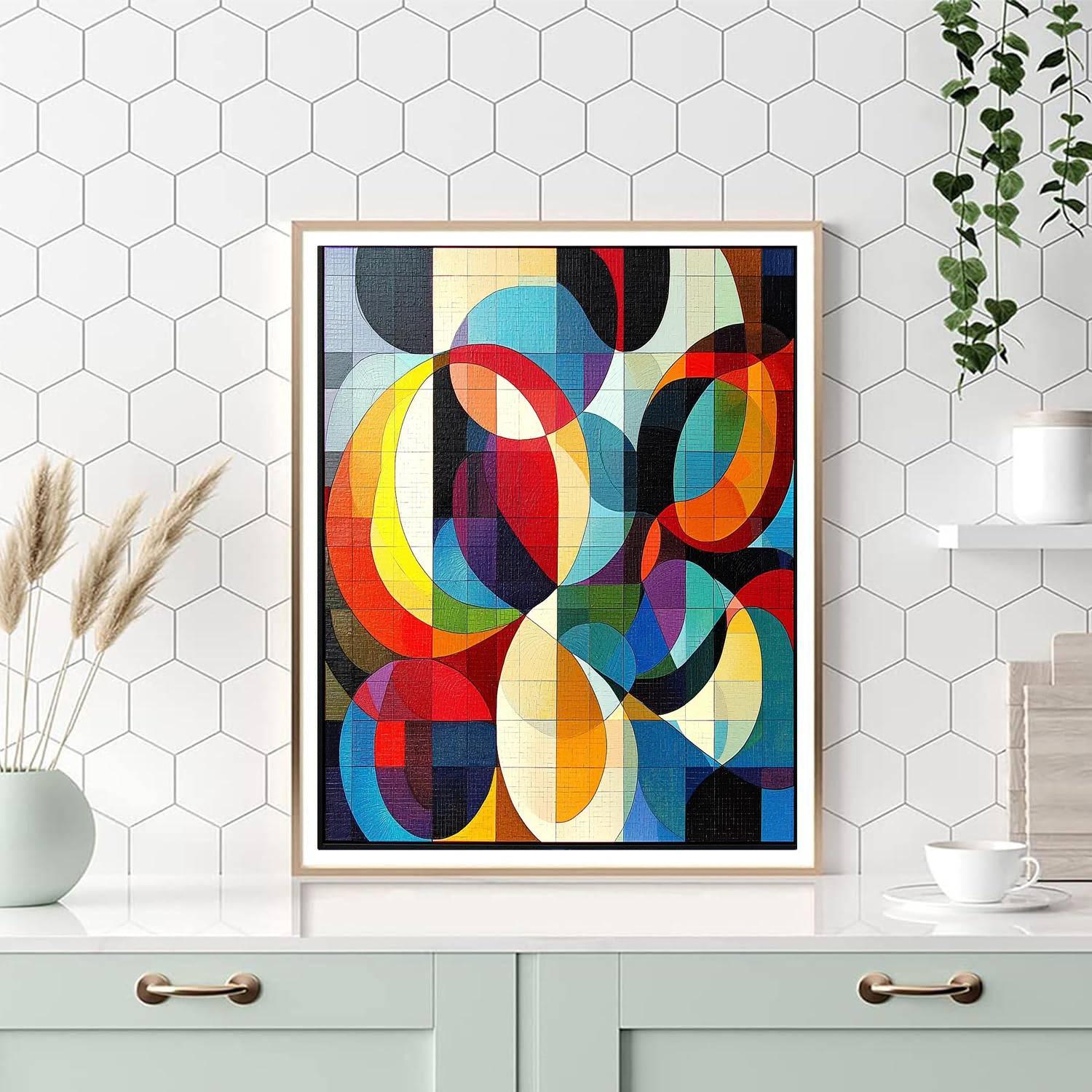 Georges Seurat Inspired Geometric Daydreams  Paint By Numbers Art