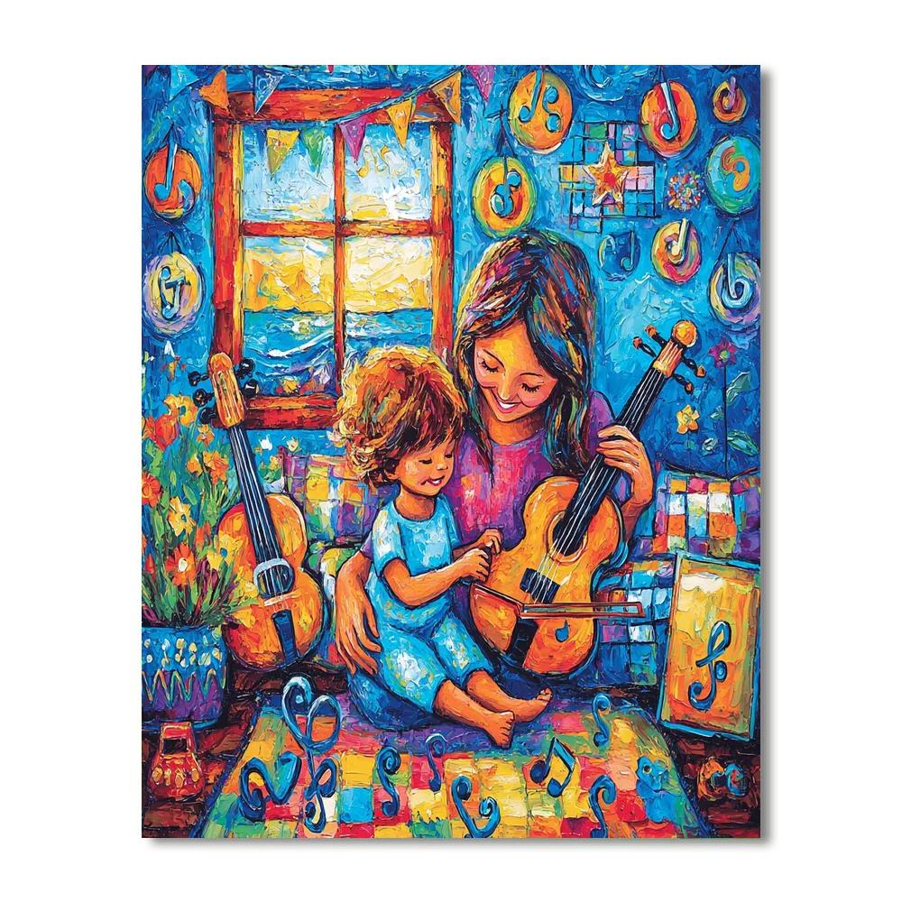 Sweet Musical Moments Painting Number Kit
