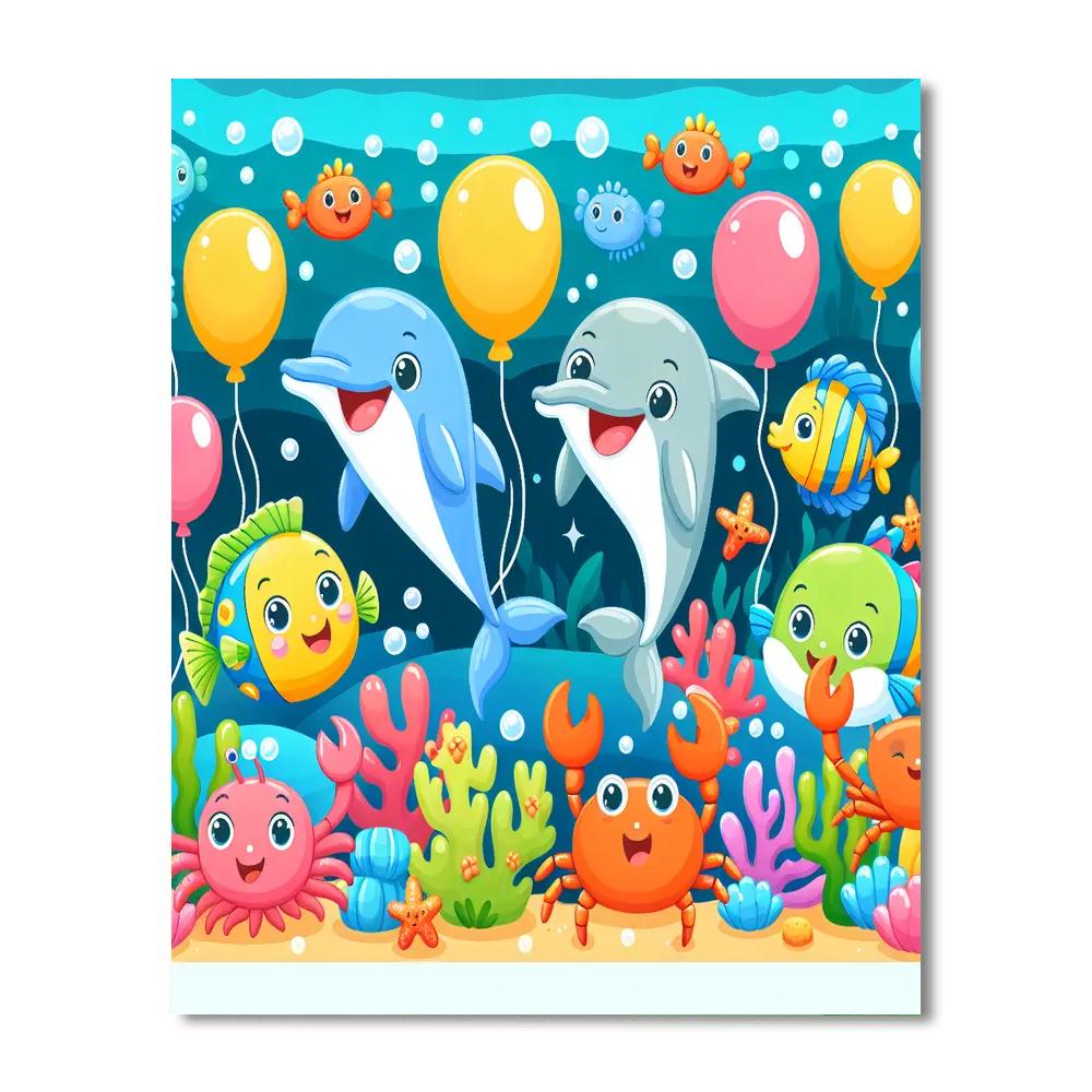 Joyful Ocean Party Painting Number Kit