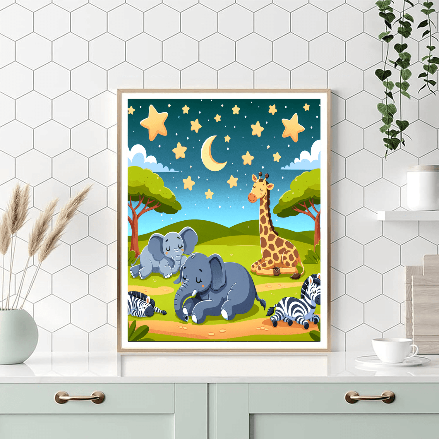 Safari Night Under The Stars Paint By Color