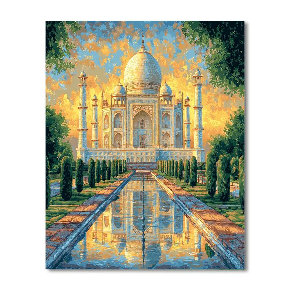 Taj Mahal Of India DIY Paint By Numbers