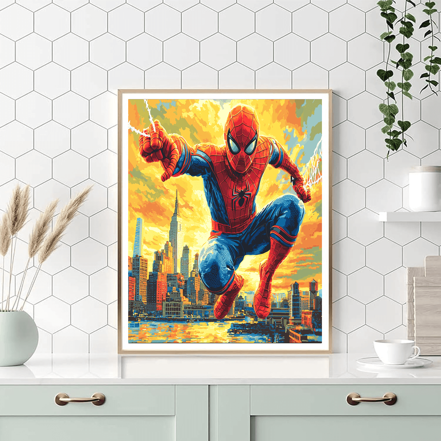Tom Holland: Swinging Through Spider-man's Web Paint By Number