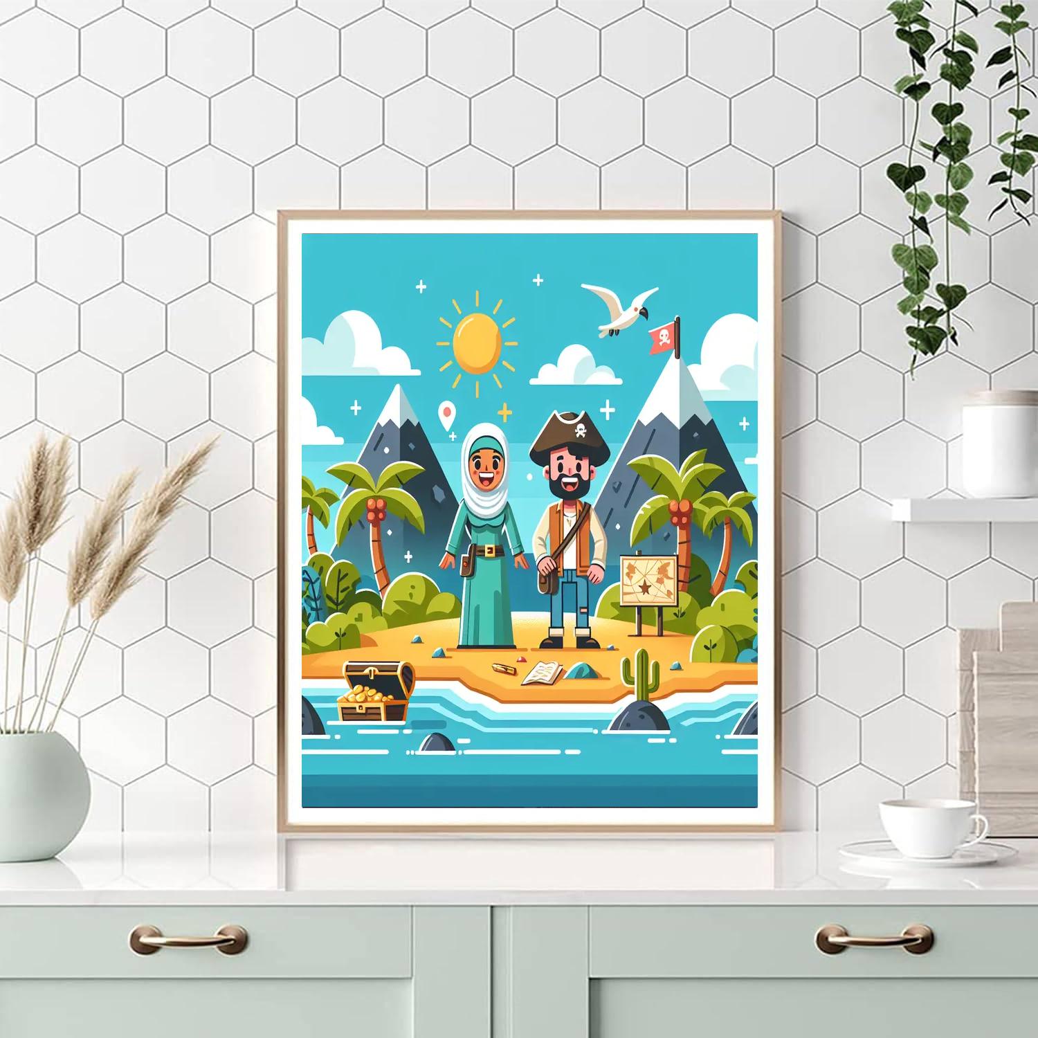 Explorer's Island Adventure Paint By Number