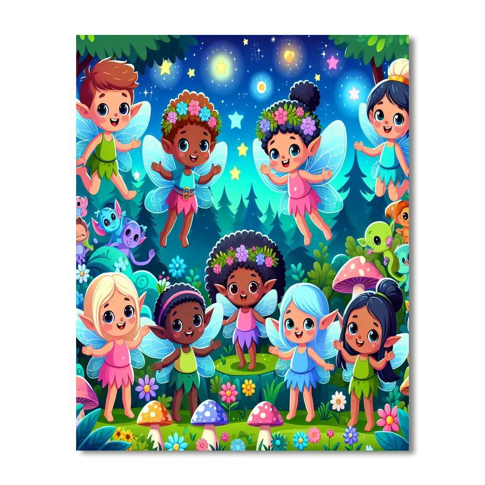 Fanciful Fantasy Forest Paint By Color