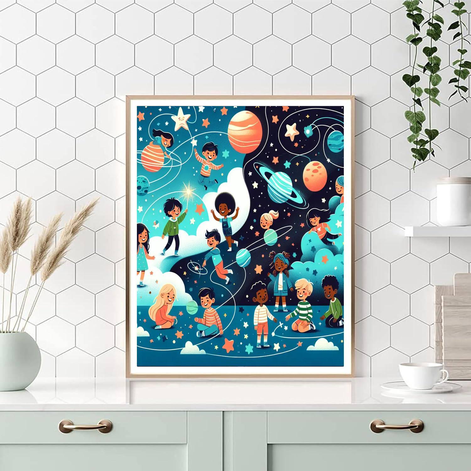 Celestial Playground Painting By Numbers Kit