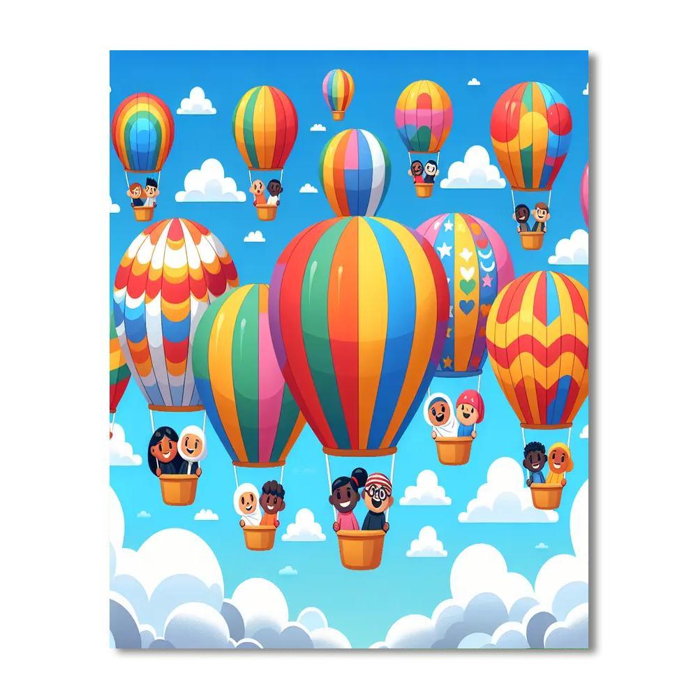 The Great Balloon Adventure Paint By Color