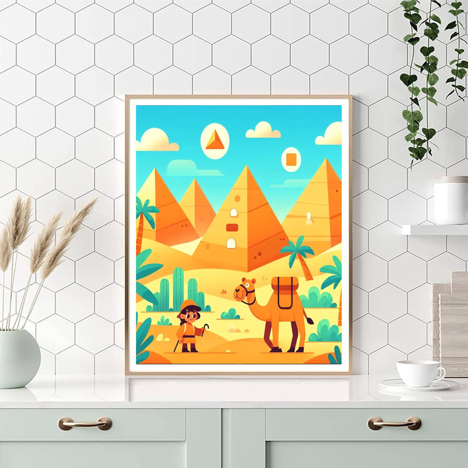 Historic Pyramids Paint By Numbers Art