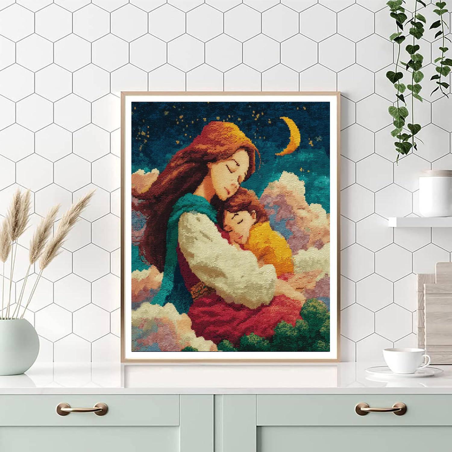 Mother's Embrace Number Painting