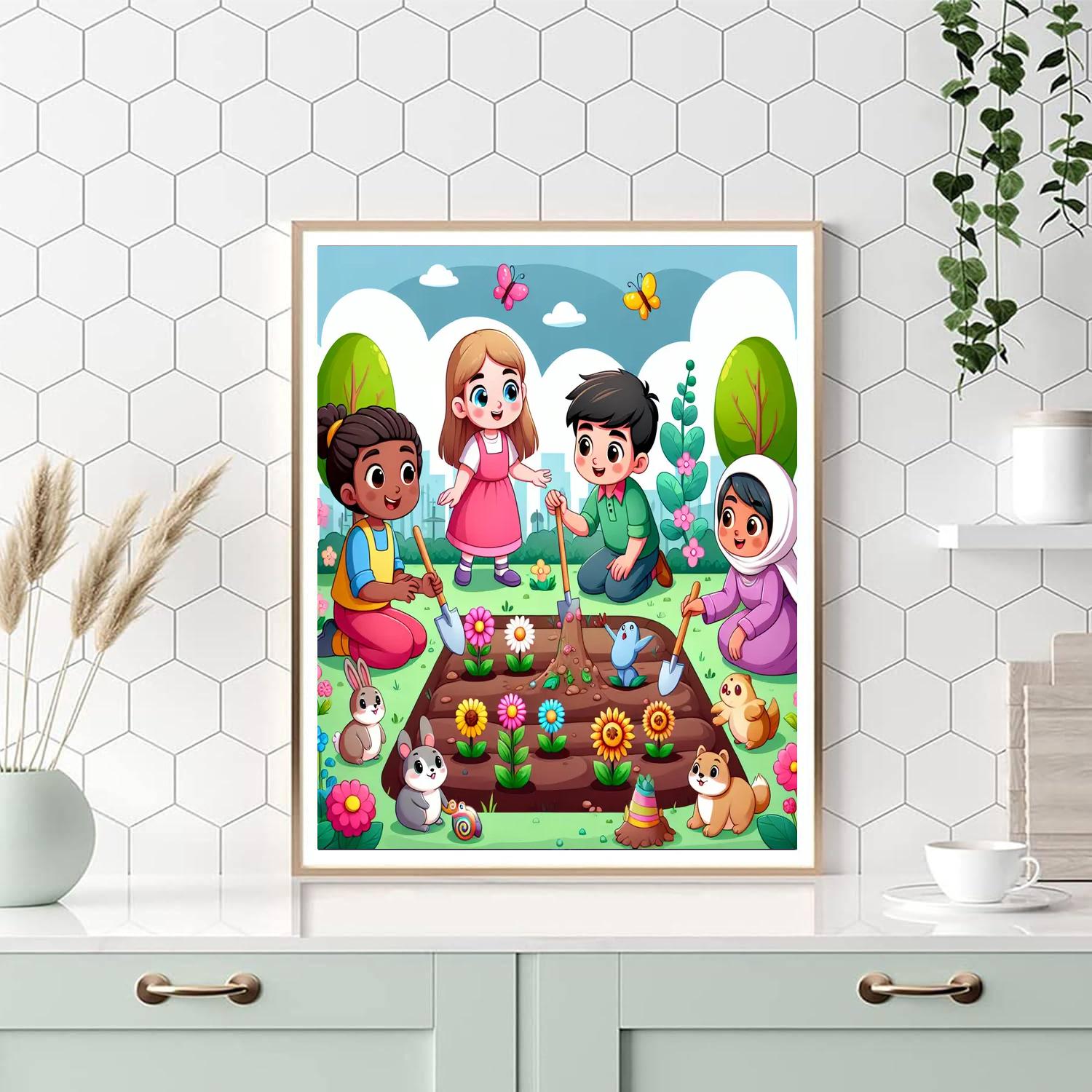 Magical Garden Guardians Number Painting