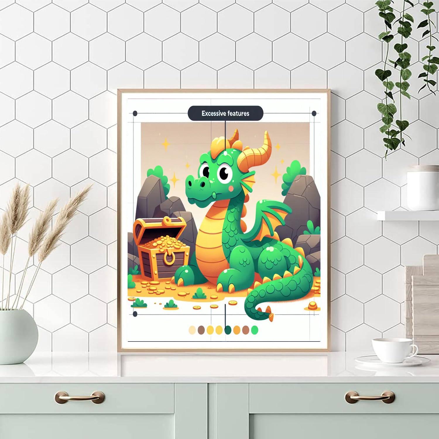 Curious Dragon Adventure Paint By Number