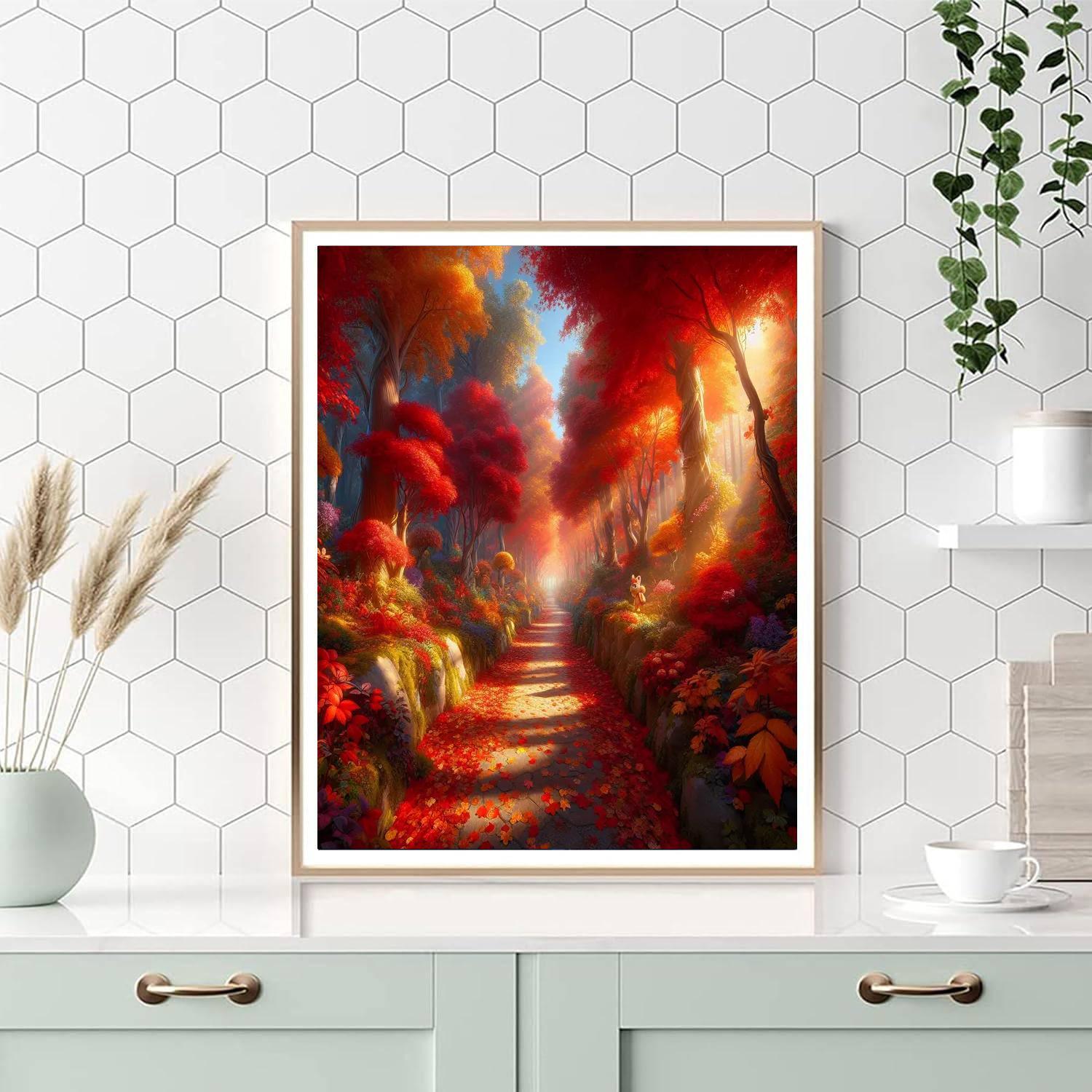 Enchanted Autumn Trail Paint By Color