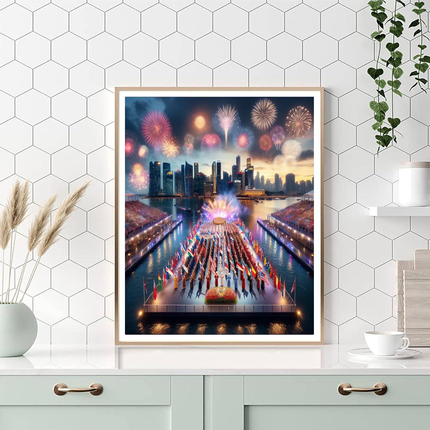 Singapore National Day Parade - Singapore Paint By Numbers