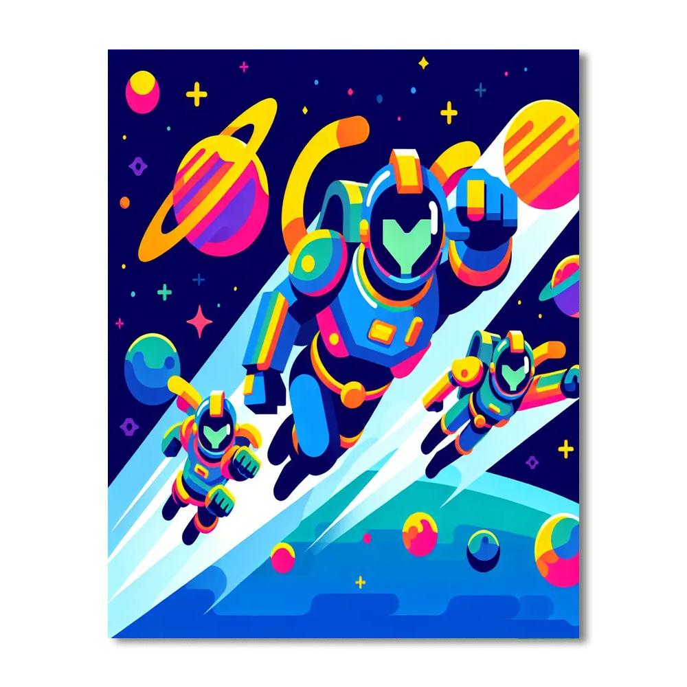 Galactic Guardian's Quest Painting By Numbers Kit