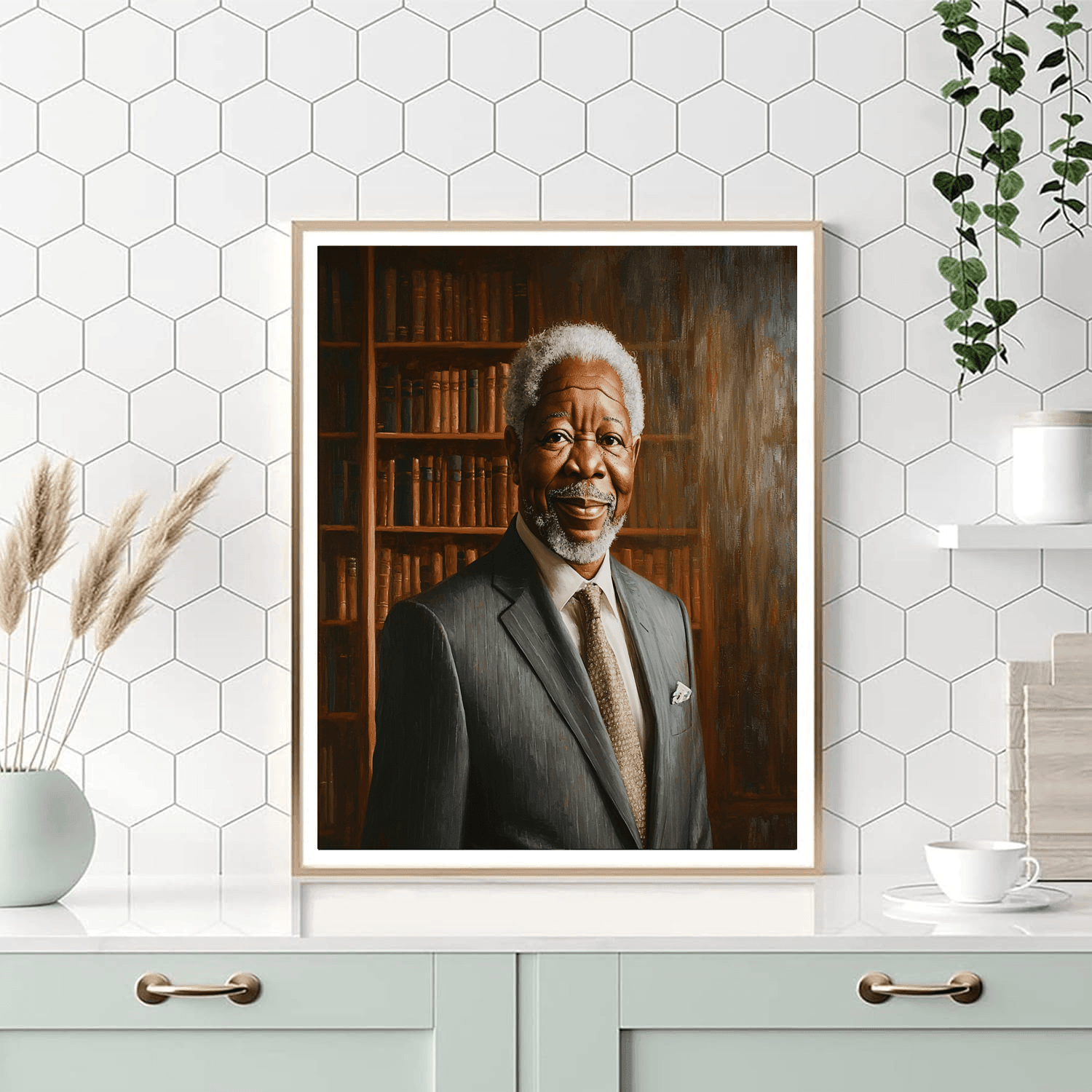 Morgan Freeman: Narrator Of Wisdom And Grace Painting By Numbers Kit
