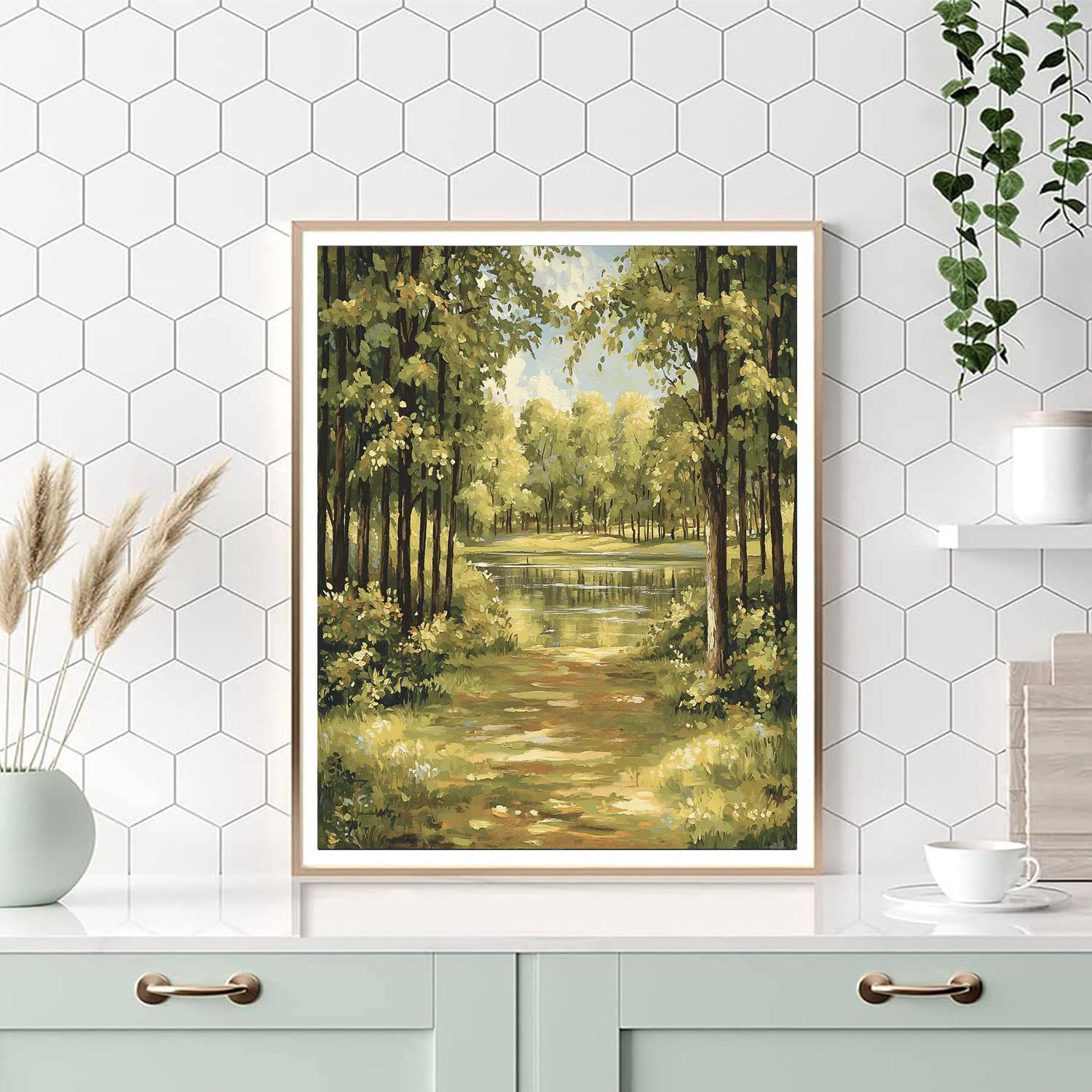 John Constable Inspired Serenity Of The Woods  Numbered Painting Kits
