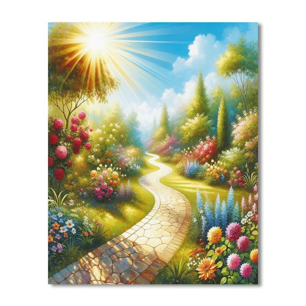 Sunny Pathways Painting By Numbers Kit