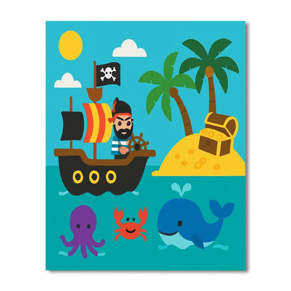 Imaginary Island Painting By Numbers Kit