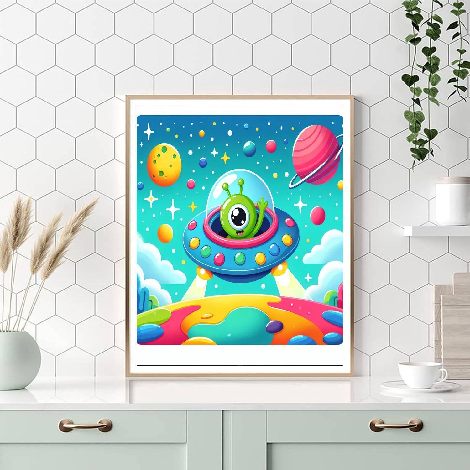 Space Safari Adventure Paint By Numbers