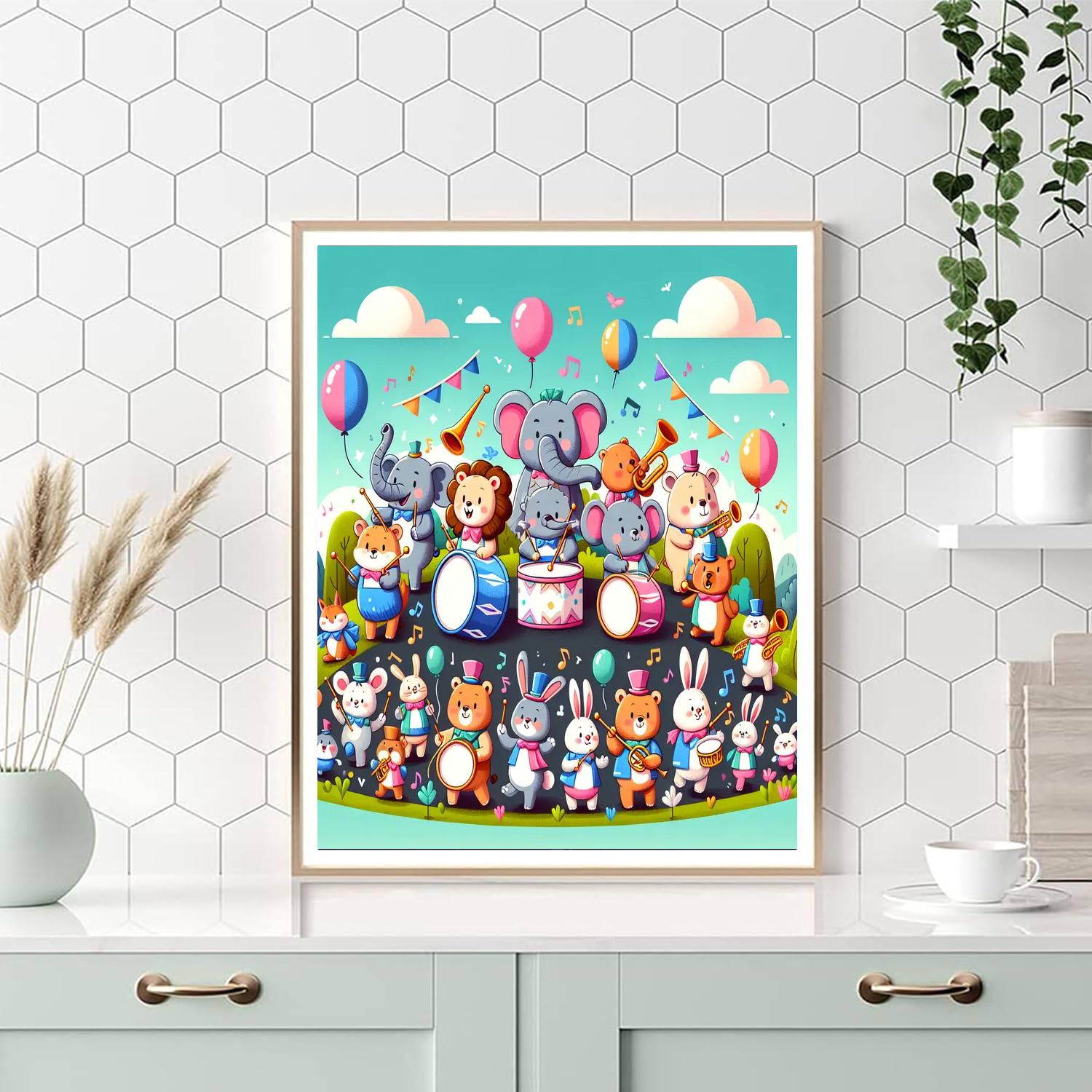 Merry Musical Parade Painting By Numbers Kit