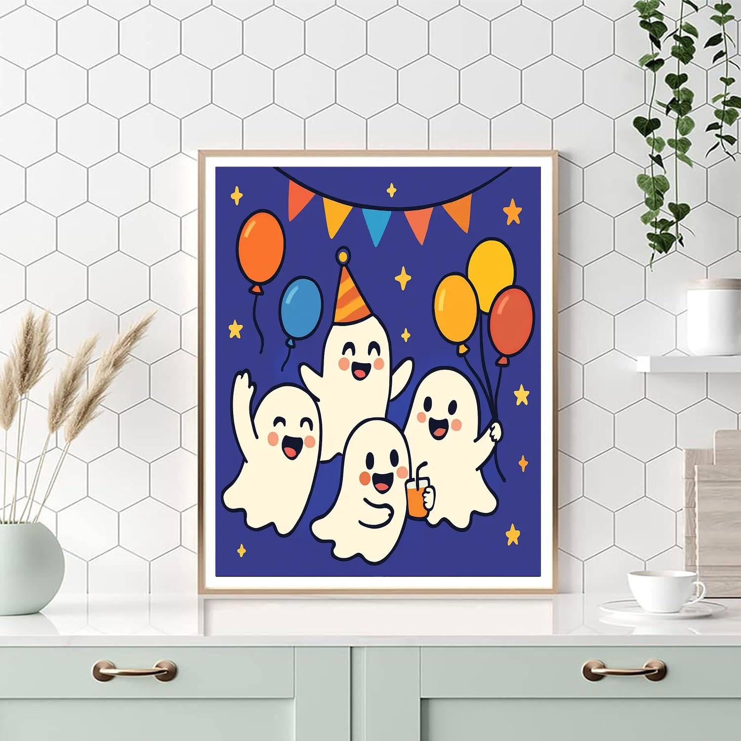 Friendly Ghost Party Paint By Numbers Kits