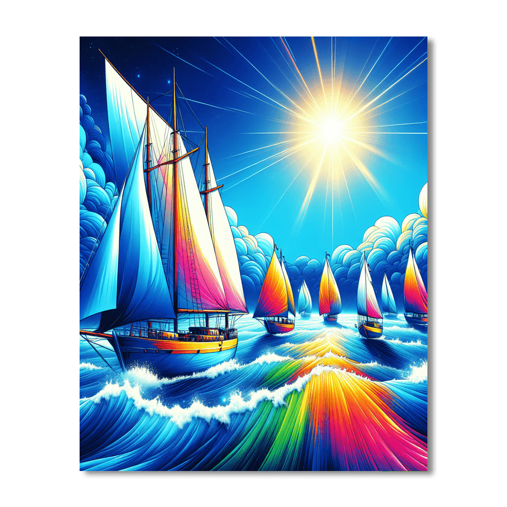 Charming Nautical Adventure Painting By Numbers Kit