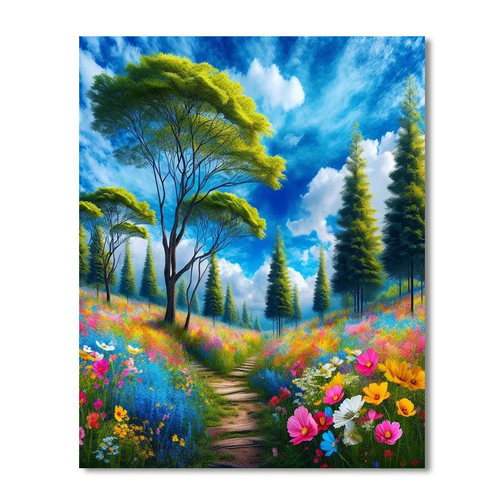 Charming Nature Trail DIY Paint By Numbers