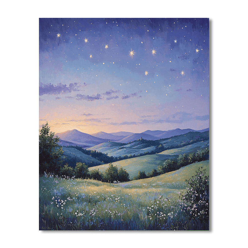 Caspar David Friedrich Inspired Enchanted Evening  Painting By Numbers Kit