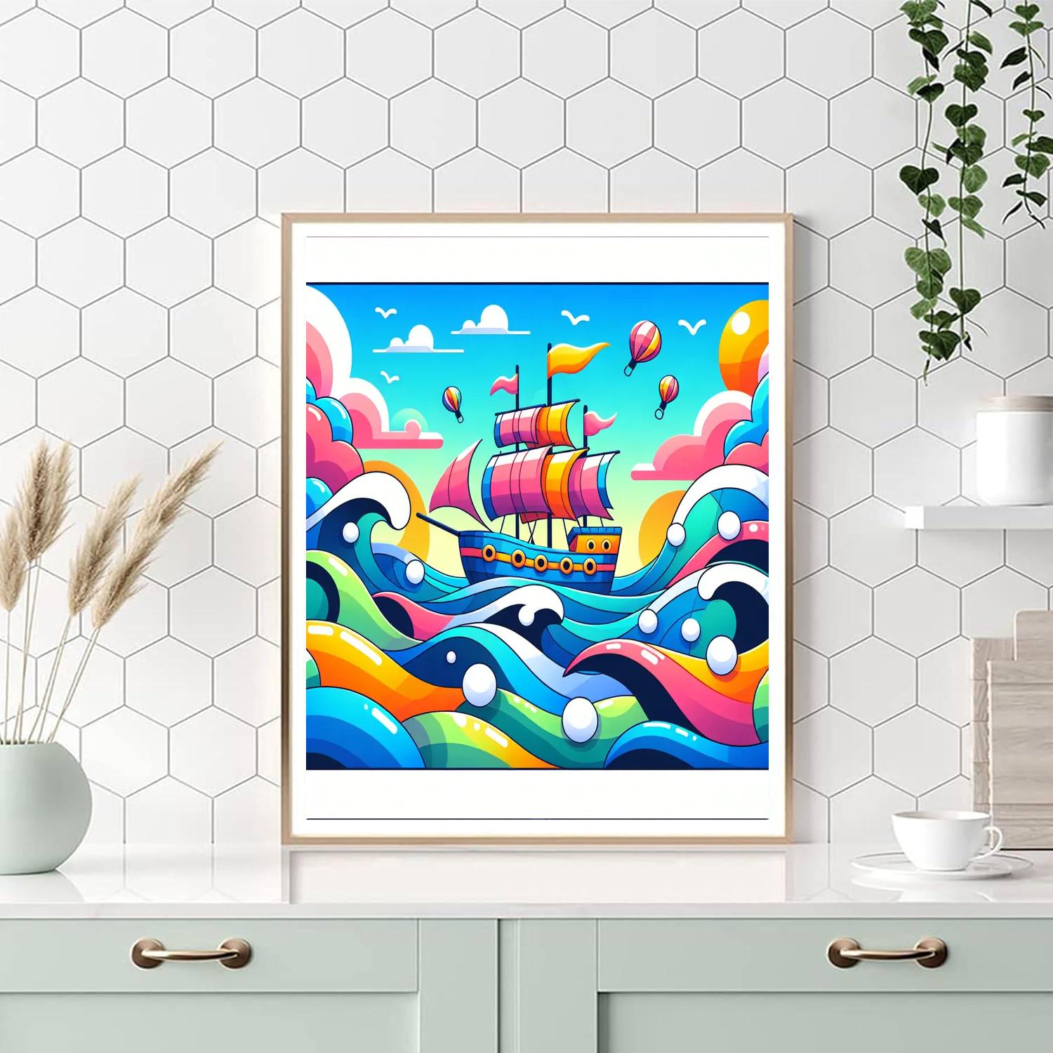 Joyful Journey On The Sea Paint By Numbers Art