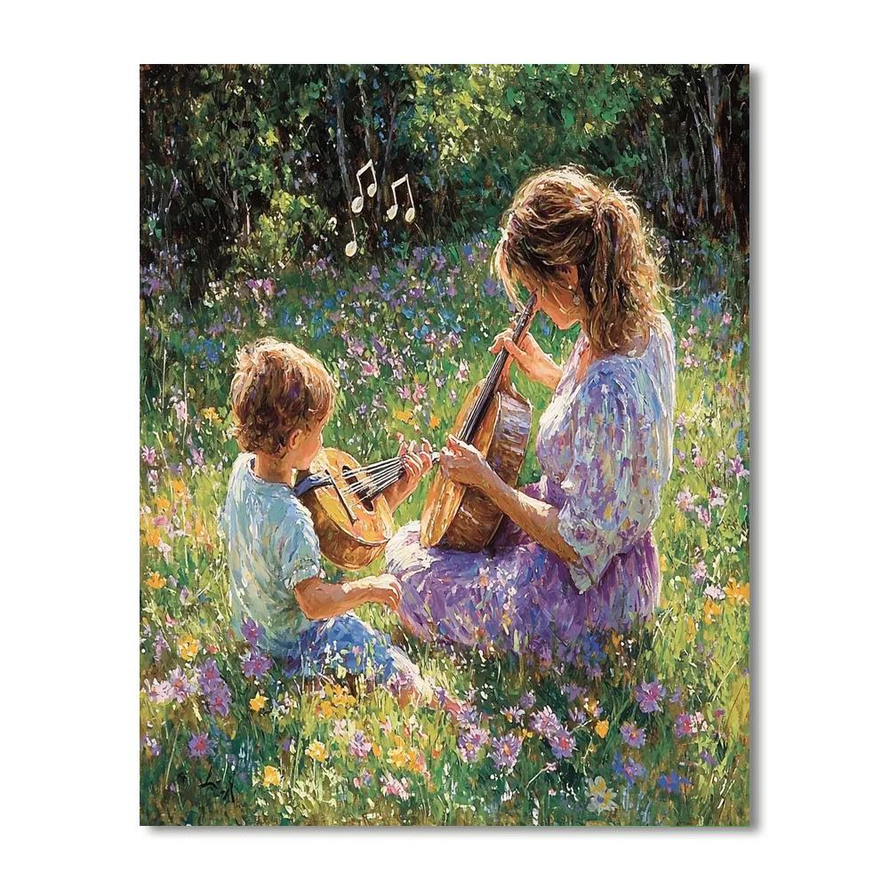 Heartstrings In The Meadow DIY Paint By Numbers