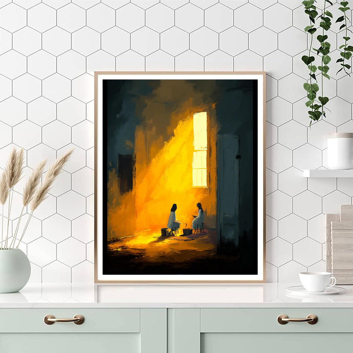 Morning Sunlight Hugs Numbered Painting Kits
