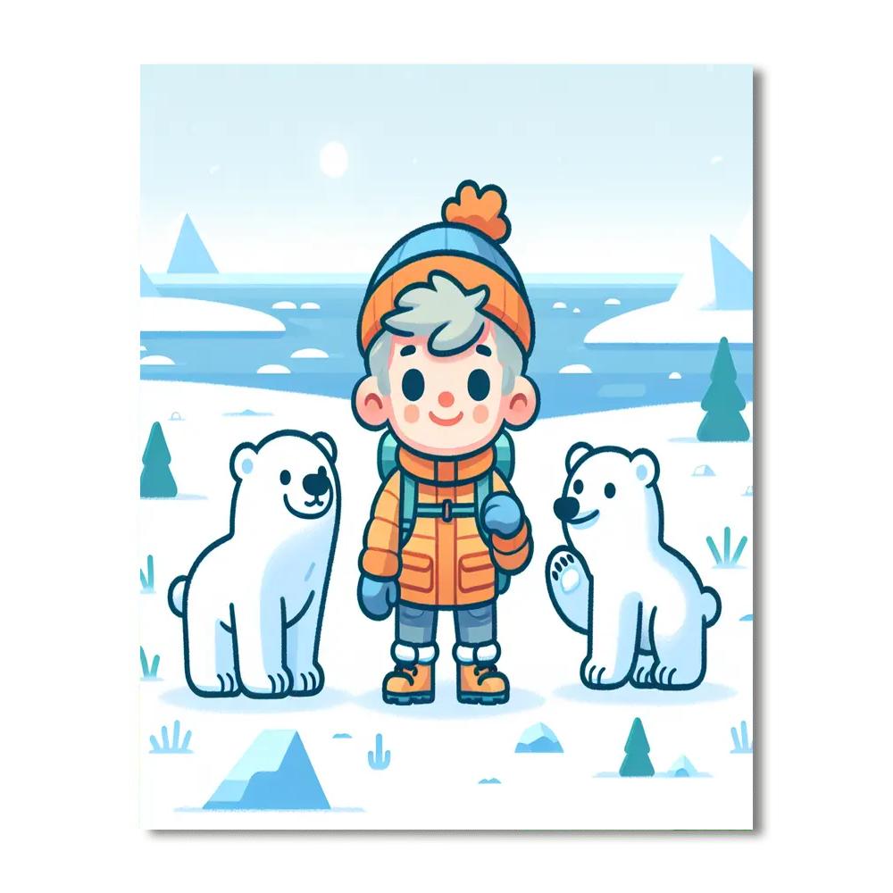 Artic Explorer Expedition Number Painting