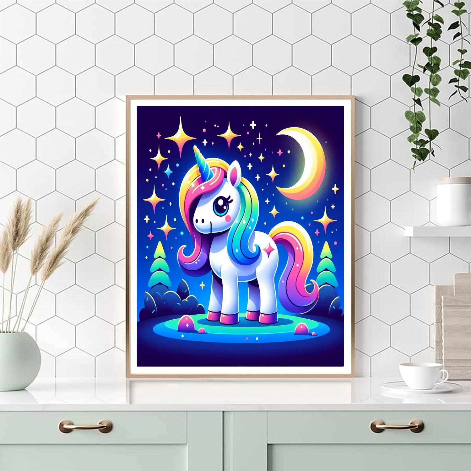 Cosmic Unicorn Painting By Numbers Kit