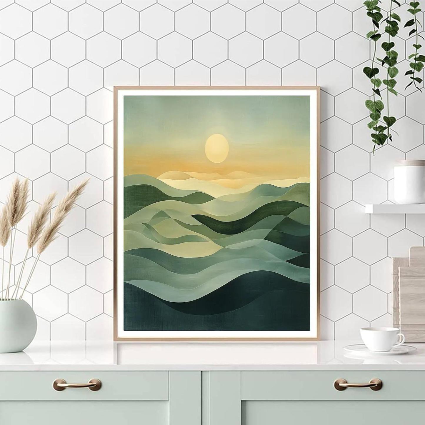 Nandalal Bose Inspired Echoes Of Serenity  DIY Paint By Numbers