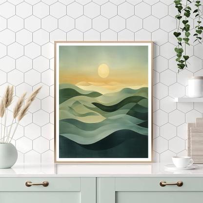 Nandalal Bose Inspired Echoes Of Serenity  DIY Paint By Numbers