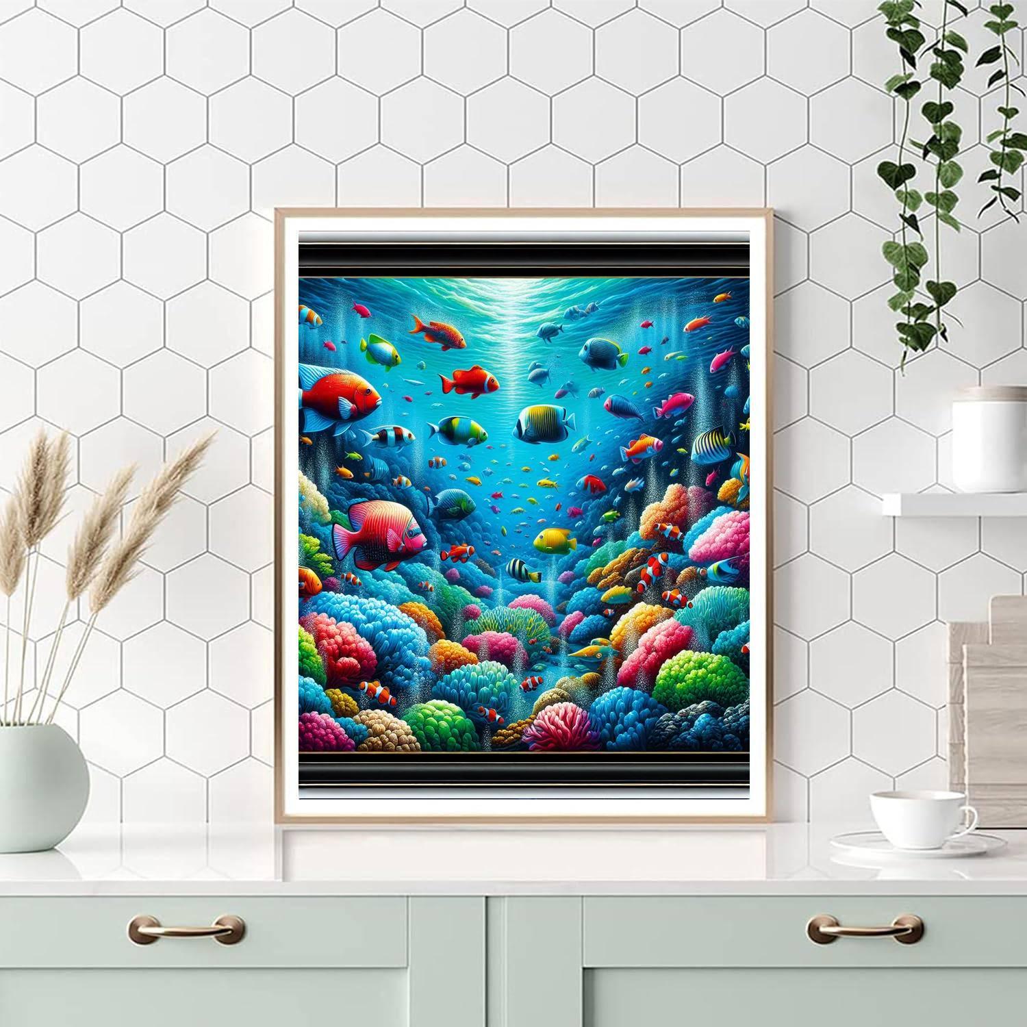 Charming Undersea Adventure Painting Number Kit