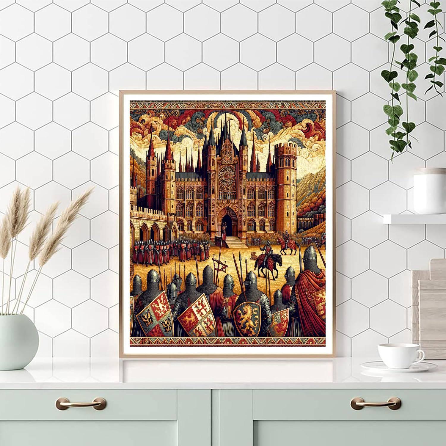 Medieval Kingdom's Splendor Paint By Numbers Kits