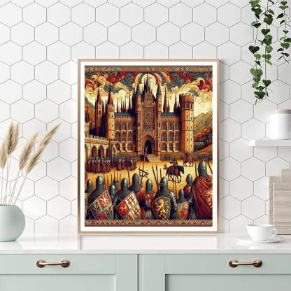 Medieval Kingdom's Splendor Paint By Numbers Kits