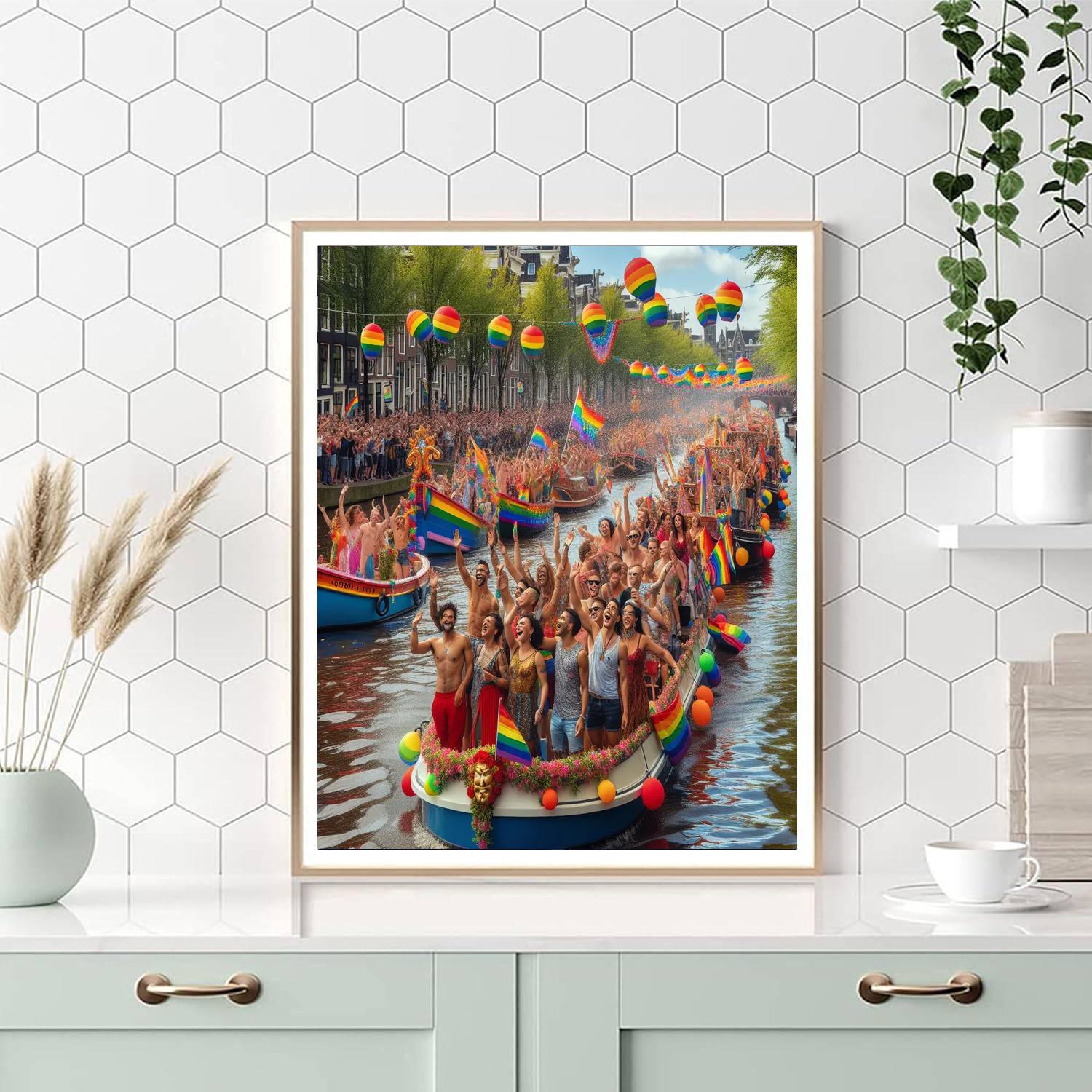 Canal Parade - Netherlands Number Painting