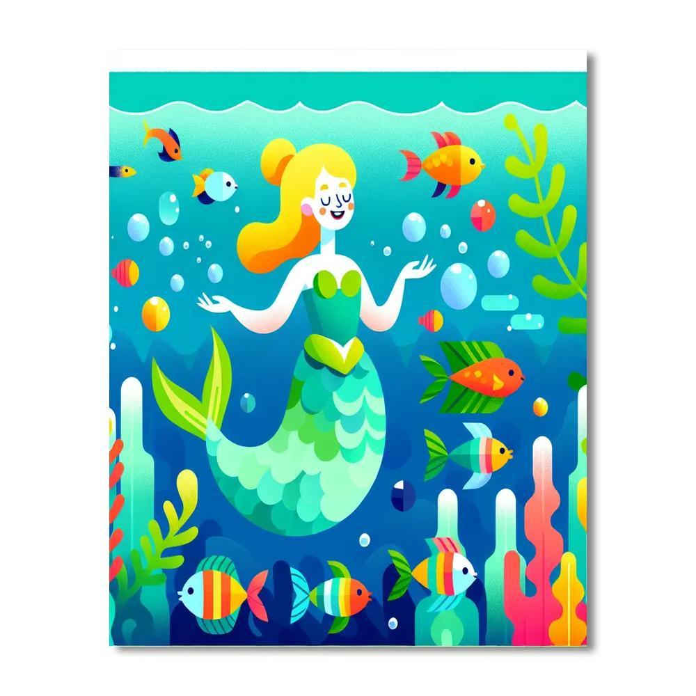 Mythical Mermaid Adventure Paint By Color