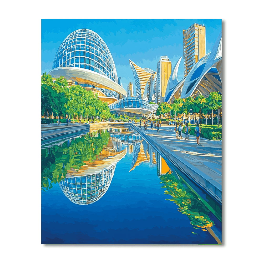 The City Of Arts And Sciences Painting By Numbers Kit