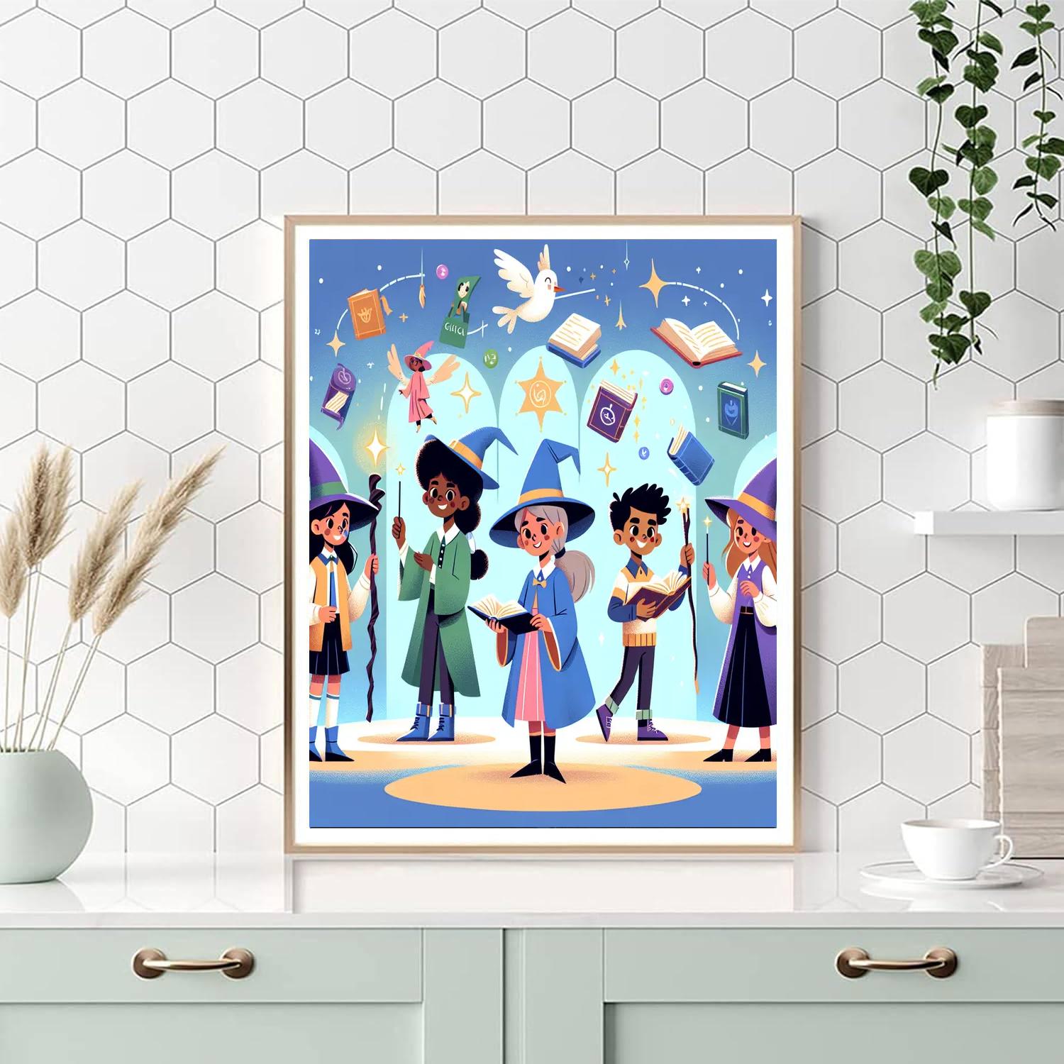 Magic School Of Wonder Paint By Numbers Art