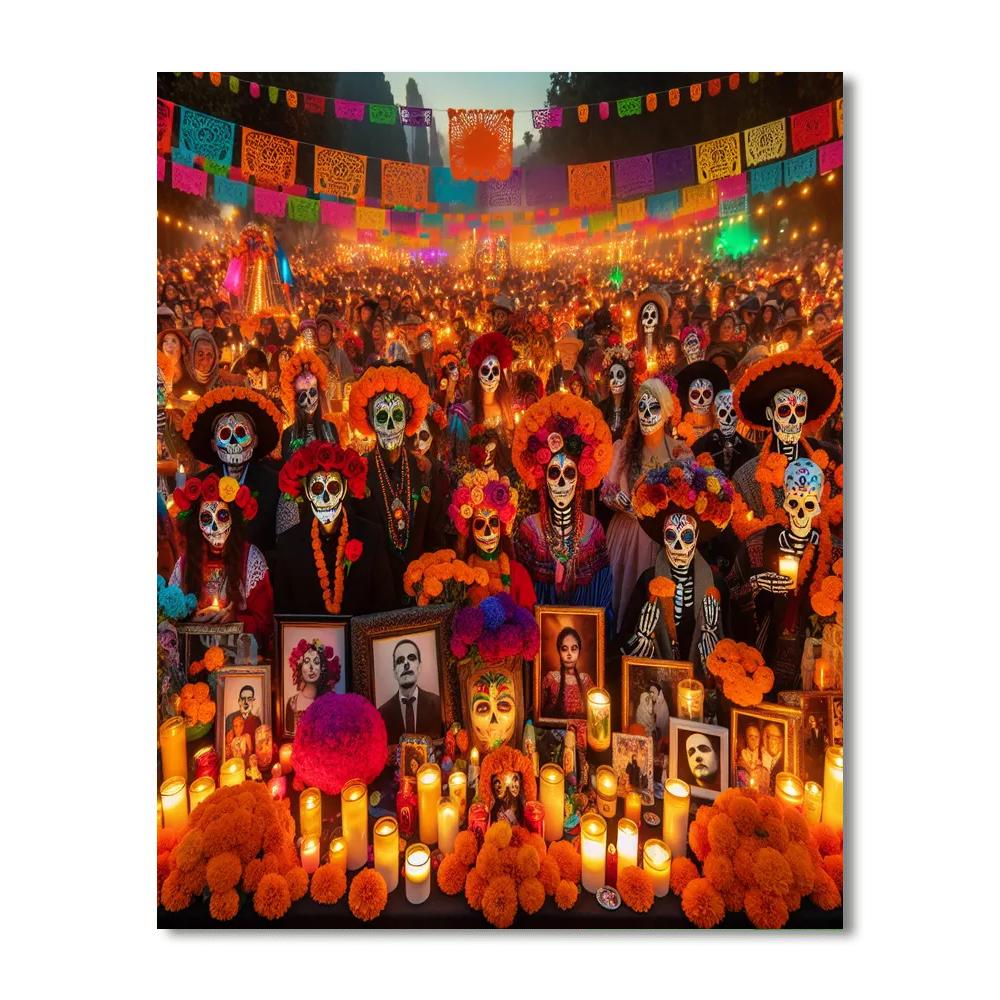 Day Of The Dead (día De Los Muertos) Paint By Number