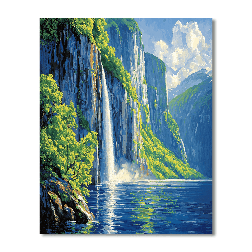 Geirangerfjord Number Painting