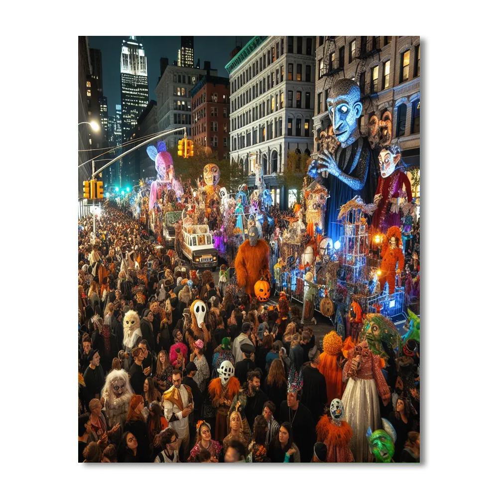 Halloween Parade - New York City Number Painting